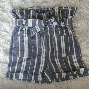 Joes Jeans Girls Striped Blue and White Women's Shorts